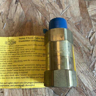 DIXON 3/4'' Safety Check Valve SCVS6 160-180 SCFM NOS