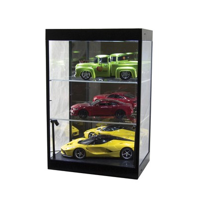 Three Tier 1:18 Scale Lighted LED Display Case