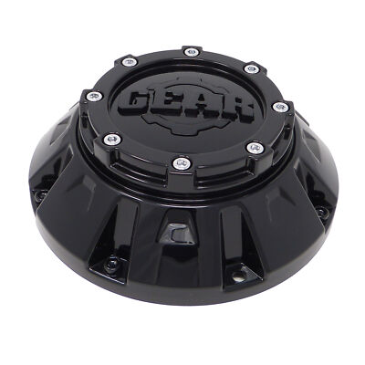 CAP-6C-B14 / Gear Alloy Gloss Black Bolt On Center Cap