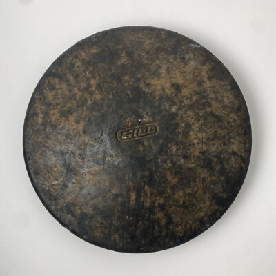 Vtg Gill Rubber Discus  #066 1.6kg / 3lbs 10oz Black Track And Field 8  Diameter