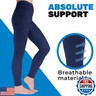 Extra Wide Compression Leggings for Women 20-30mmHg - Footless Compression Support Stockings for Edema, Arthritis, Swelling, Varicose Veins - Navy, 5X-Large - A717NV8