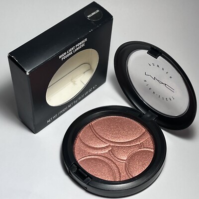 BNIB MAC *HULLABALLOO* High-Light Powder~ Mid-Tone Neutral Peach With Gold Pearl