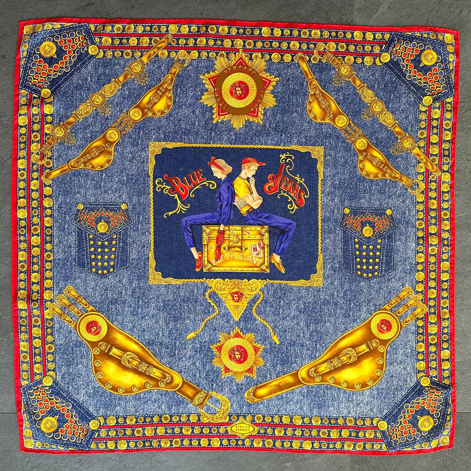 ＡTELIER Ｖersace Silkスカーフ　UNI ATELIER Versace Silkスカーフ UNI Versace Treasure Large
