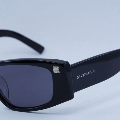Pre-owned Givenchy Gv40048f 01a Shiny Black/grey 56-14-145 Sunglasses Authentic In Gray