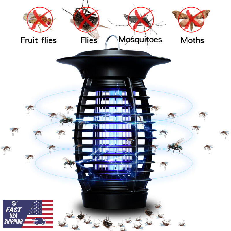 YT 2500V High Voltage Electric Fly Zapper Lamp 9W UV Tube Attracting Insects