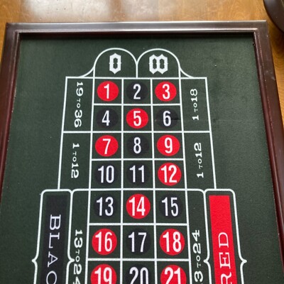 Vegas Casino Trio Wooden Cabinet - Craps Roulette Blackjack Table -