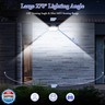 Solar Outdoor Lights, 2-Pack Super Bright 178 LEDs Motion Sensor Wall Light with 270° Wide Angle and 3 Modes, Waterproof Solar Powered Security Light for Patio Garden Garage Front Door