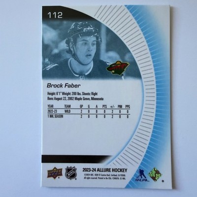 2023 Upper Deck Allure #112 Brock Faber RC