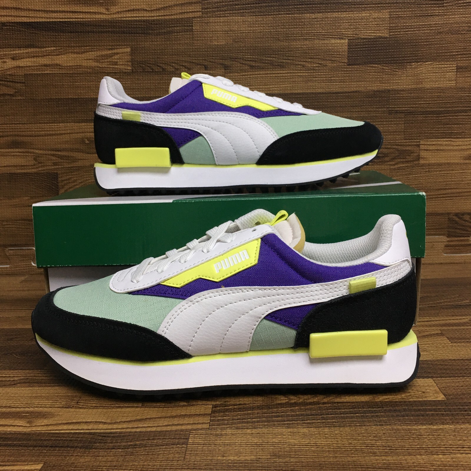 

Молодежные кроссовки Puma Future Rider Play On Jr, размер 6 Y, кроссовки для бега #904, Зеленый, Puma