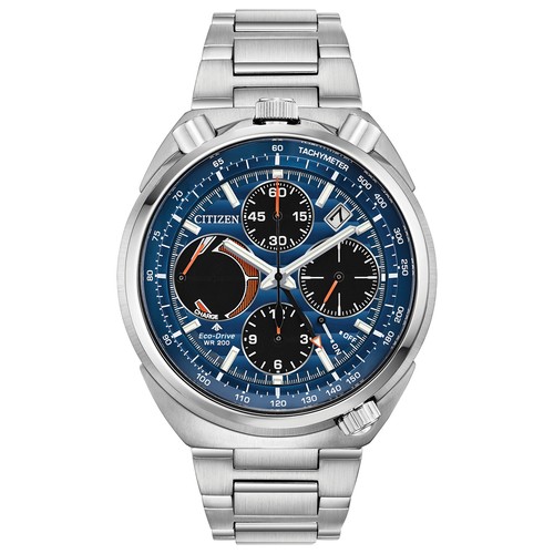Мужские часы Citizen с черным циферблатом 45 мм Eco-Drive Solar Watch AV0070-57L
