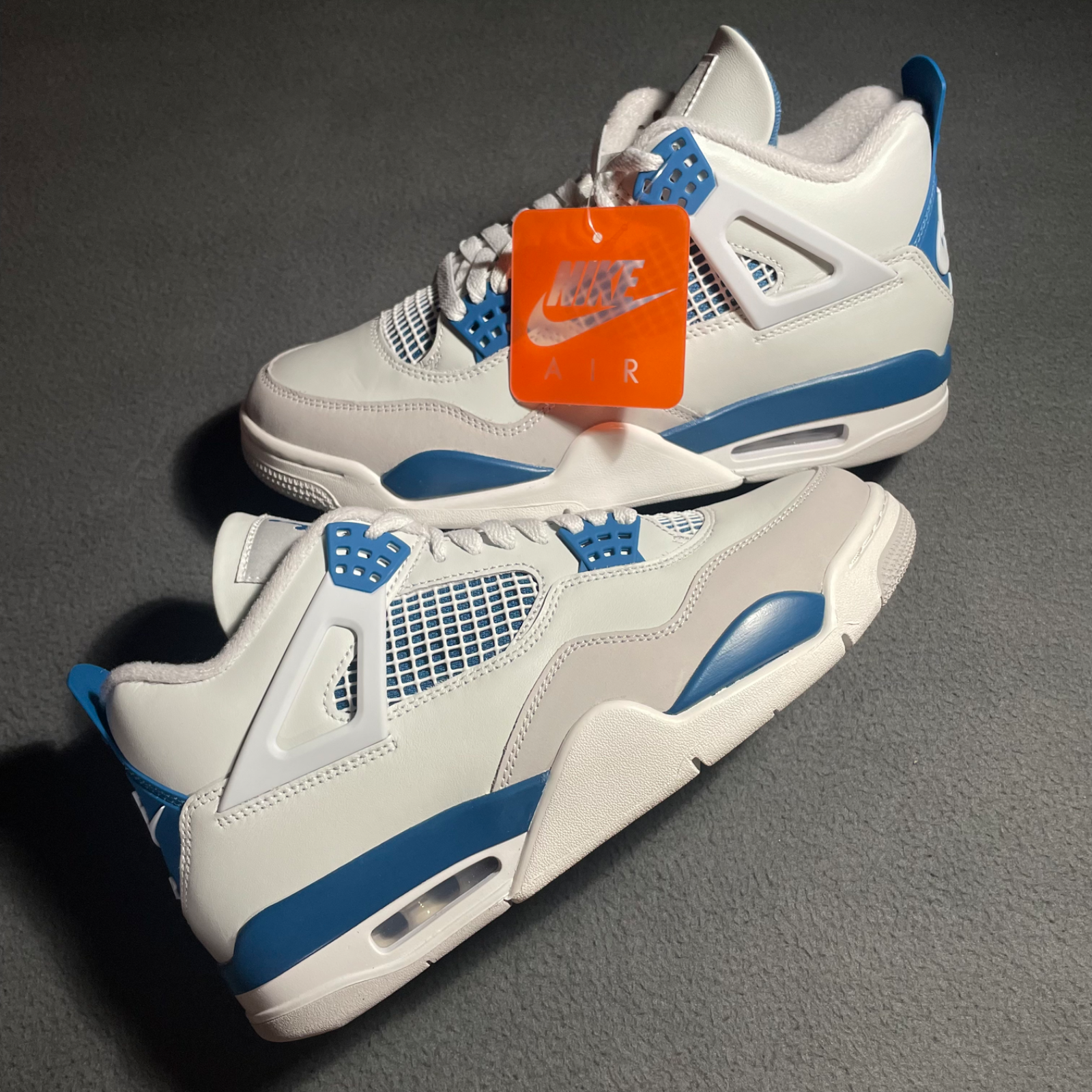 NIKE NIKE AIR JORDAN 4 RETRO MILITARY BLUE FV5029-141 MEN & GS SIZES QUICK SHIP