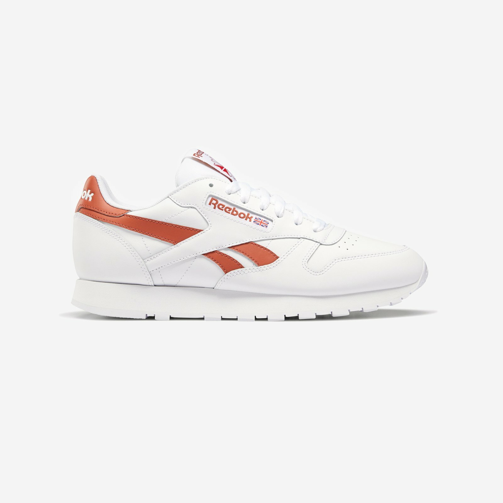 

Мужские кроссовки Reebok Classic Leather Fy9404 White / Baked Earth / Vector Red n1, Белый, Classic