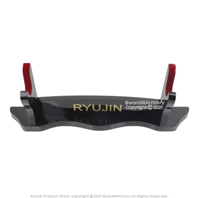 Deluxe Black Laquer Finished Multi-Functional Stand One Tier with Ryujin Kanji