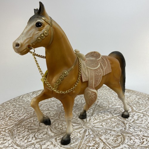 1998年 フィンガーパペット-ライオンキング 2　ビンテージ　レア Vintage DIAMOND P #668 Hard Plastic Toy Horse Model Saddle