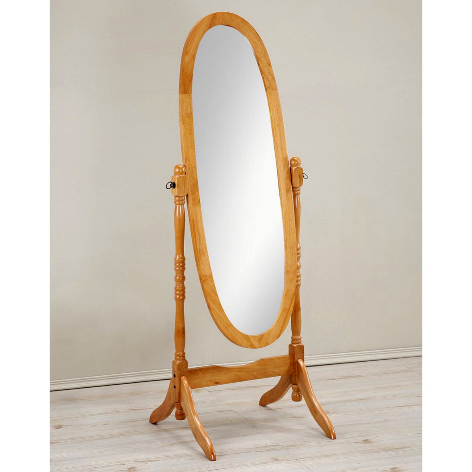 Cheval Floor Mirror Wood Full Length 