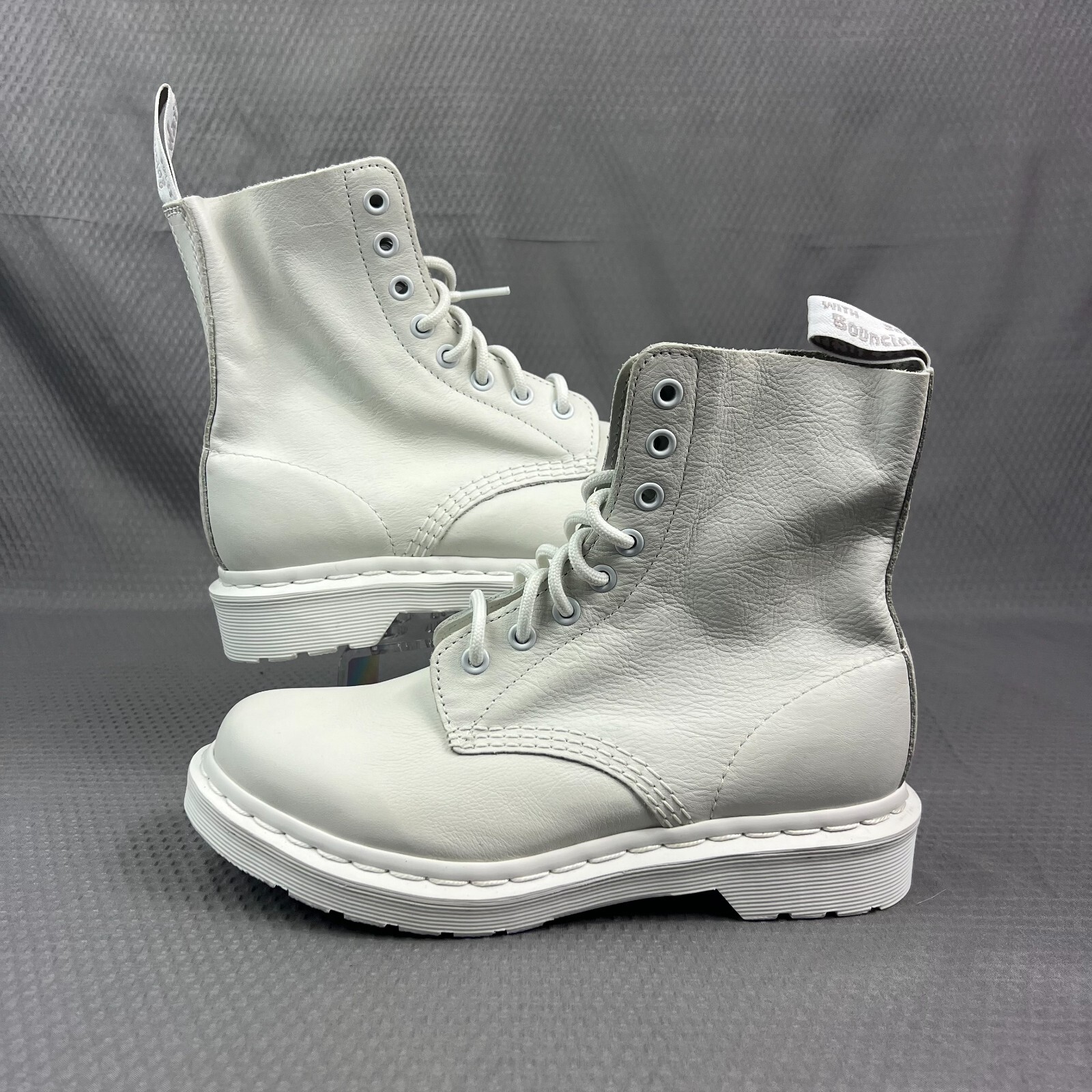 美品！箱入り　Dr.Martens 1460 Pascal レディース24cm Dr.Martens ブーツ 1460 PASCAL CARRARA LEATHER LACE UP BOOTS