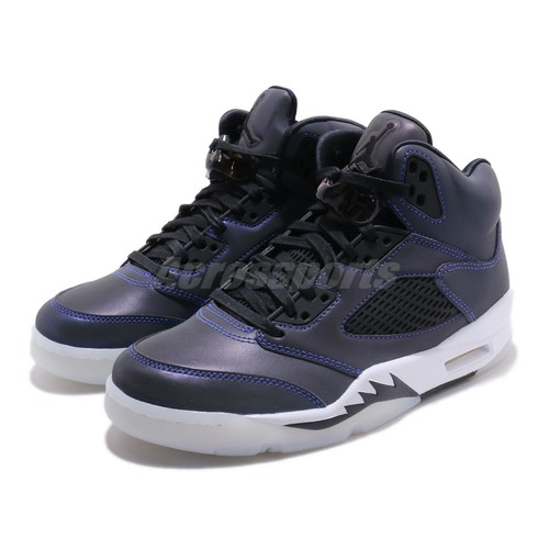 

Nike Wmns Air Jordan 5 Retro V AJ5 Oil Grey Blue White Женская обувь CD2722-001, Синий, Wmns Air Jordan 5 Retro