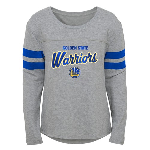Outerstuff Серая футболка с длинными рукавами для девочек Golden State Warriors NBA (4–6X)