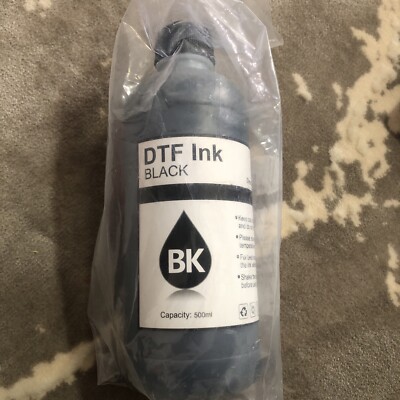 DTF ink black 500ml, for Epson printheads - DTF ink Seller UK