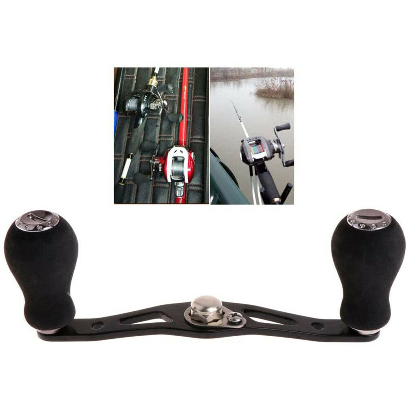 Black EVA Power Fishing Reel Handle Grip For Abu Garcia Daiw