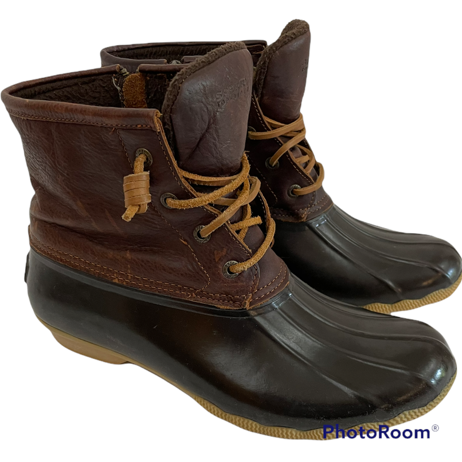 Sperry duck best sale boots size 9