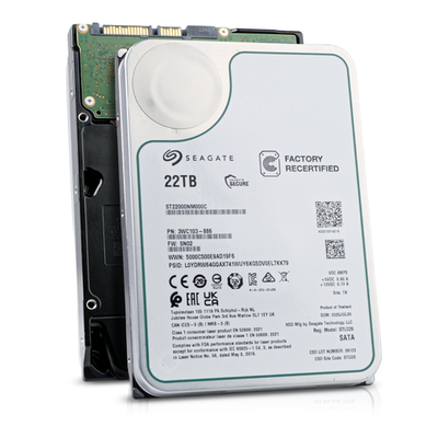 Seagate Exos 22TB ST22000NM000C 7.2K RPM SATA 6Gb/s 512e 3.5in Enterprise HDD