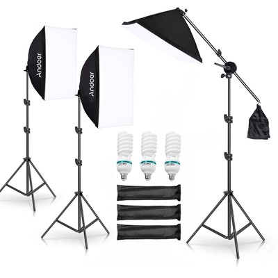  Photography Softbox  Set 135W    &  Stand I5H5