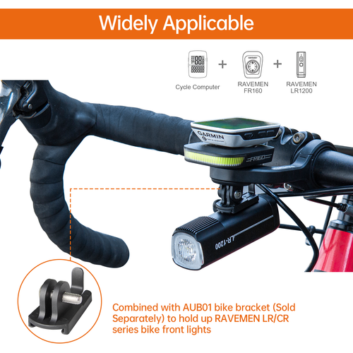 RAVEMEN AOM01 Bike Mount For Garmin/COOSPO/CYCPLUS /GoPro/ FR160/FR300 Holder
