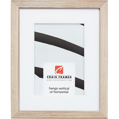 Craig Frames Farmhouse Essentials Tall, .75'' White Picture Frame With a Mat