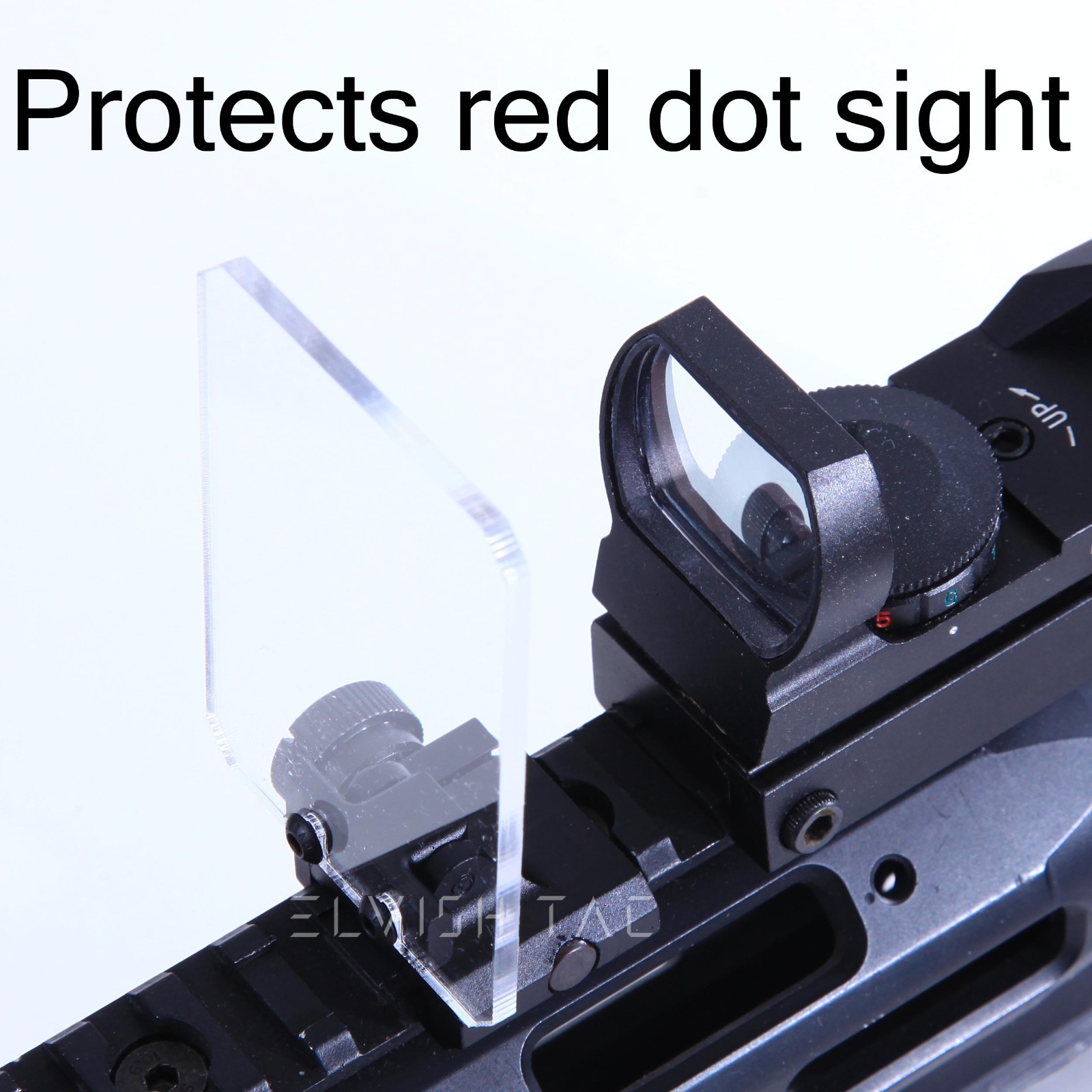 Sight Lens Protector For Airsoft Picatinny Rail Mount Prot. Scope Red Dot Sight