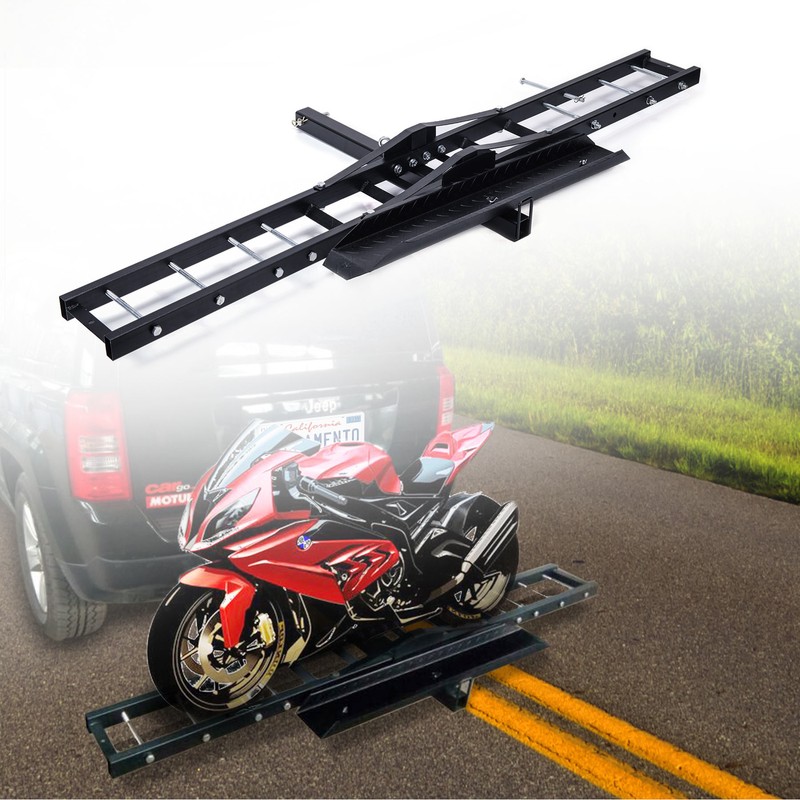 Trailer Hitch Motorcycle Carrier >> Details About Trailer Hitch Motorcycle Carrier Rack Hauler W Loading Ramp Pap Trailer Hitch Motorcycle Carrier >> Details About Trailer Hitch Motorcycle Carrier Rack Hauler W Loading Ramp Pap