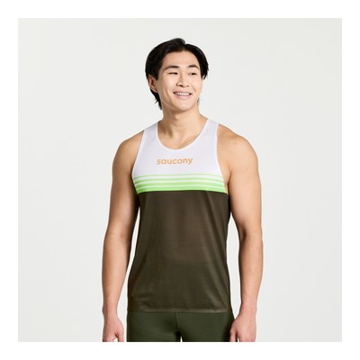 

Saucony Men Elite Singlet Umbra  Одежда