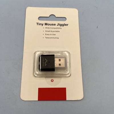Metal Mini Mouse Mover with 2 Buttons Undetectable Tiny Mouse Jiggler with ON/Of