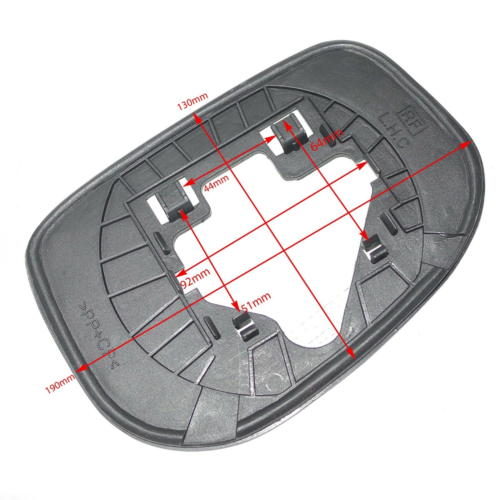 Honda Jazz Wing Mirror Glass With Base Plate Set Left & Right Hand Side