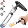 Apple Corer, Premium Stainless Steel Apple Corer Tool,Sturdy Ergonomic Handle, Easy to Use and Clean, Durable,Remover for Pears, Bell Peppers, Fuji, Honeycrisp, Pink Lady Apples (black)