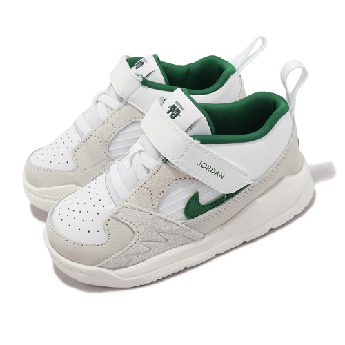 

Зеленые кроссовки для малышей Nike Jordan Stadium 90 TD White Clover Sail DX4396-103, Белый, Jordan Stadium 90 Td