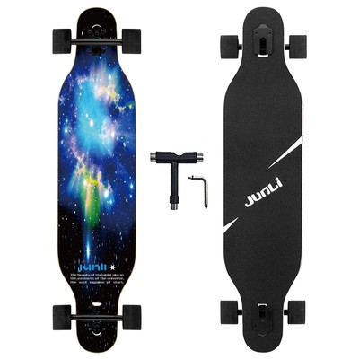 Junli 41 Inch Freeride Skateboard Longboard - Complete Skateboard Cruiser for...