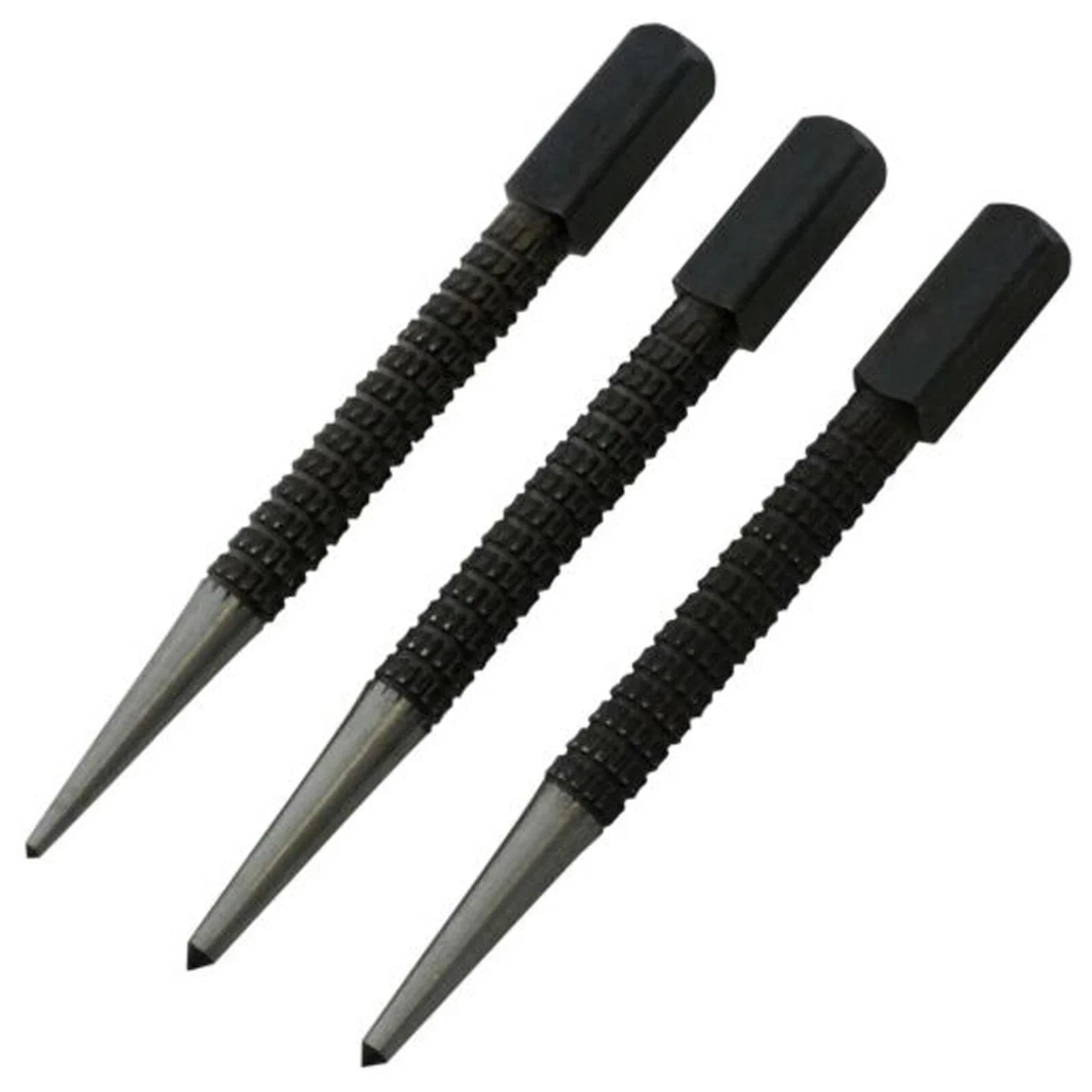 Nail Punch Set Steel Centre Scribe Metal Wood Marking Point 1/8