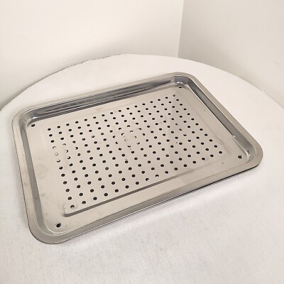 Drain Tray Multi-functional Grilled Food Draining Dual Layer Stainless Steel 
