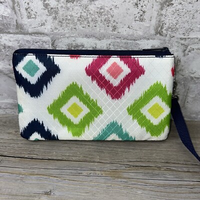 NEW Thirty-one Easy Going Wristlet Candy Corners 3 compartments  zip strap 3300