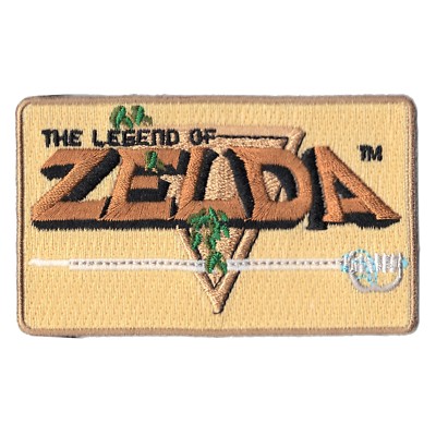 Nintendo The Legend of Zelda Tile Screen 8Bit Embroidered Iron on Patch