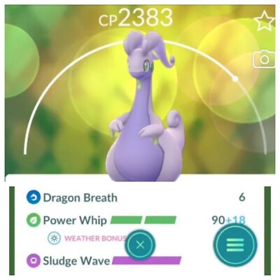 Goodra Lv25 Pokemon Trade Go , 2 Charge,  Pvp Pokémon Go Ultra  2500