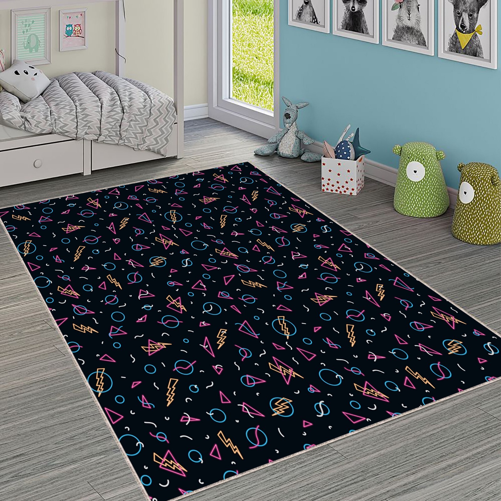 Arcade Carpet, Bowling Alley Carpet, Game Room Rug, Player Charter