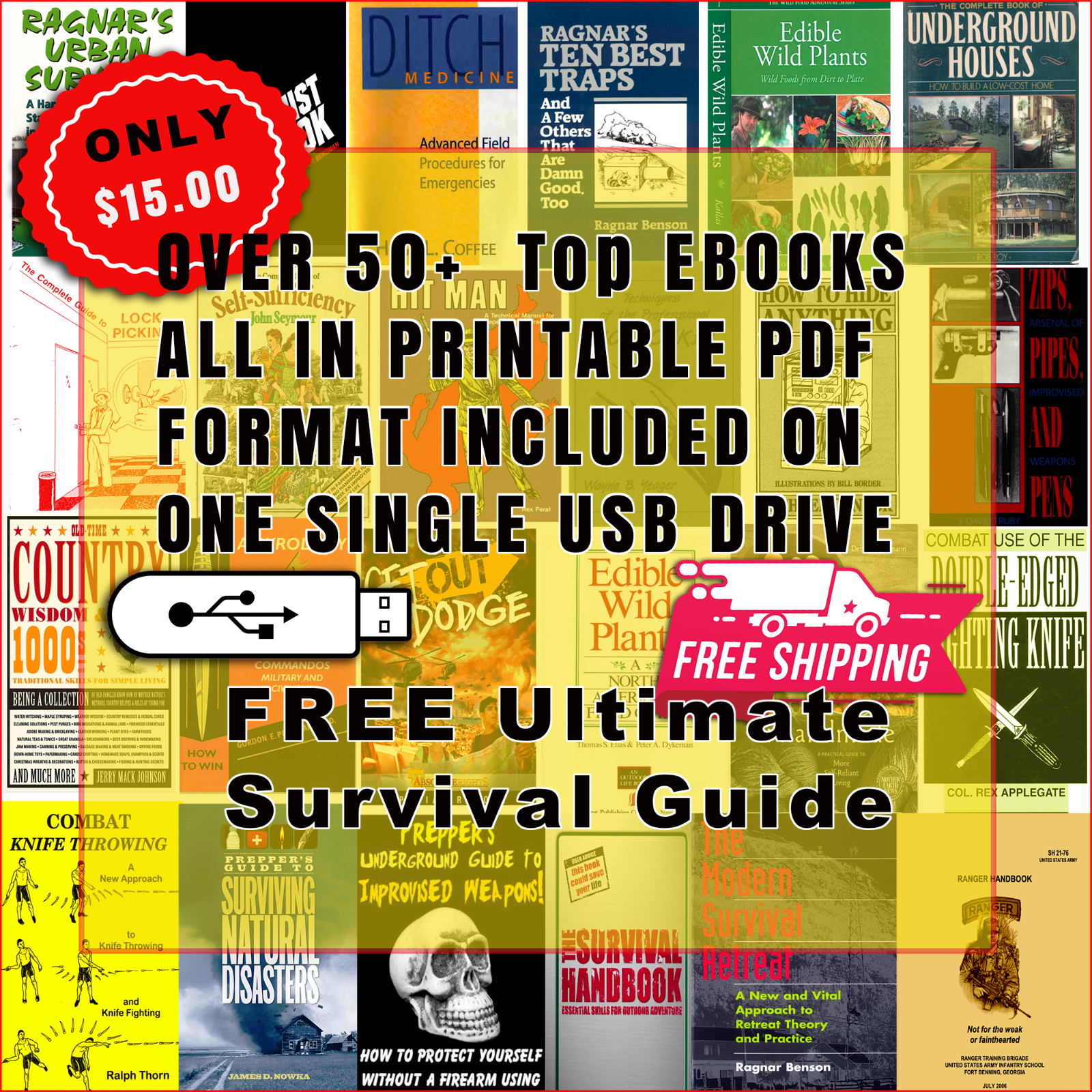 Paladin Press Banned Digital Ebooks I Wilderness Survival I Fire arms I Vintage 