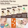 Joyfubabe PPSU Baby Bottle, Bottles for Breastfed Babies, Flip-top Anti-Colic Baby Bottles 8oz/240mL 3-6 Months