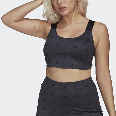 

Женский корсетный топ с принтом adidas Originals