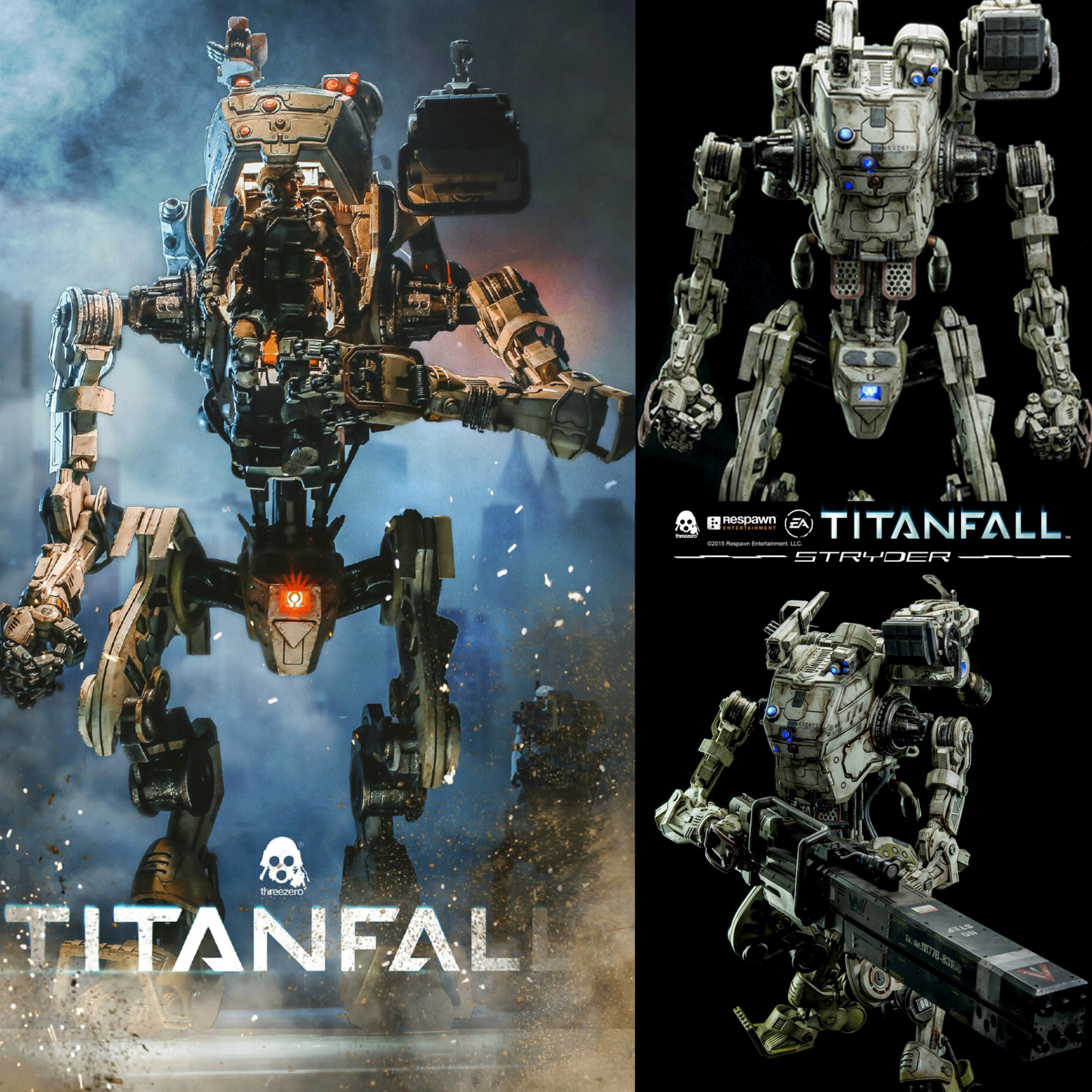 ThreeZero 3A Titanfall Stryder Figure Collectibles 1/12 ThreeZero 3A Titanfall Stryder Figure Collectibles 1/12