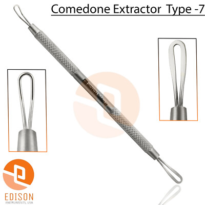 Double Ended Comedone Extractor Type 7 Blackhead Remover Acne Extractor Tool