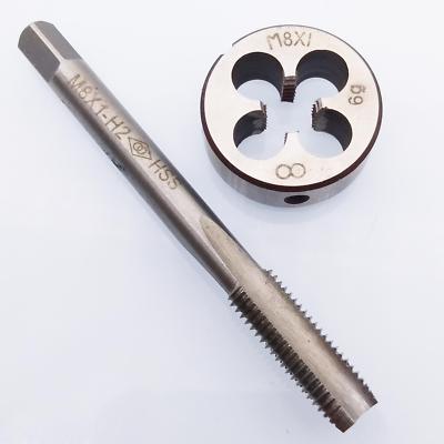 US Stock HSS M8 x 1mm Tap & M8 x 1.0mm Die Metric Thread Right Hand