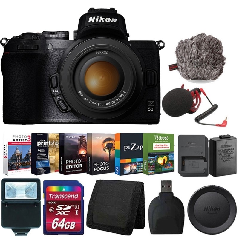 Nikon Z50 Mirrorless Digital Camera with 16-50mm Lens Best Vlogging